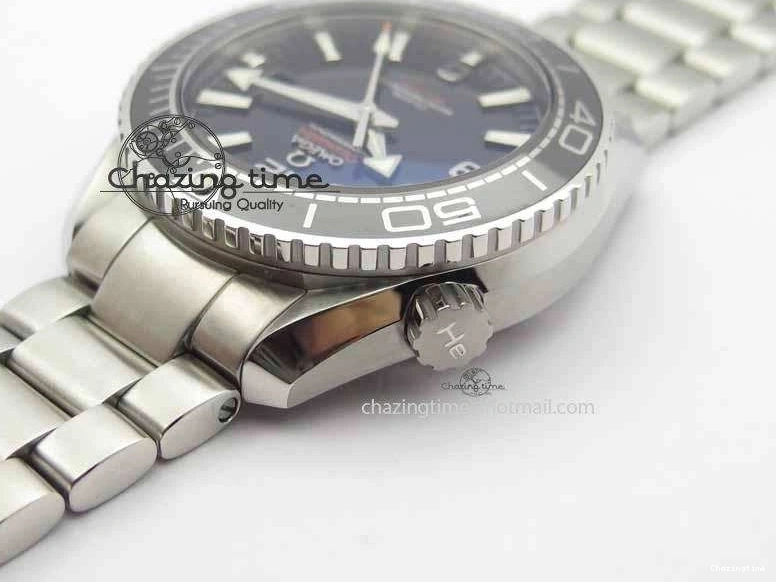 0308 Planet Ocean 2016 43.5mm SS OM 1:1 Best Edition Black Dial On SS Bracelet A Cozy 8162